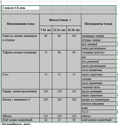 Бақылау тағамы 11.10.2024 ж