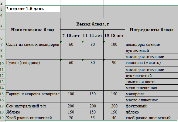 Бақылау тағамы 11.09.2023 ж