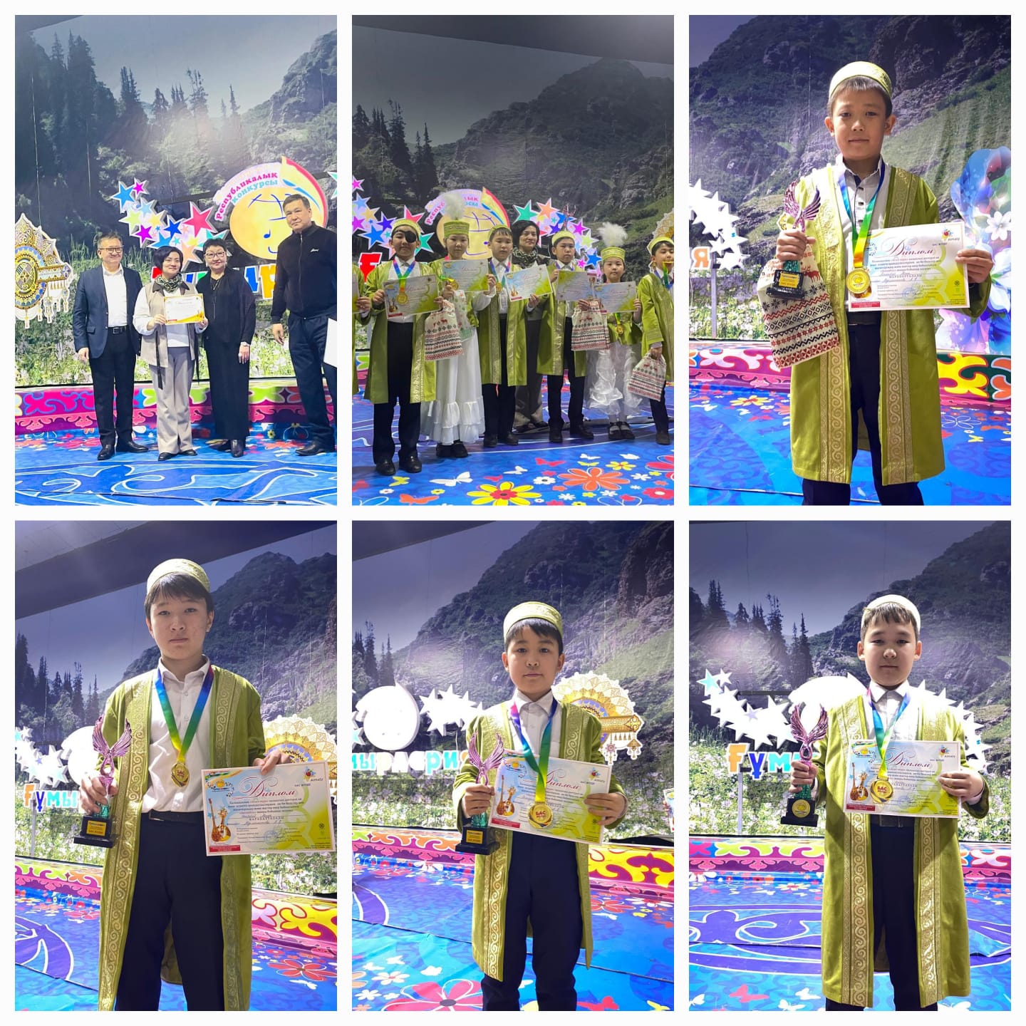 Мектебіміздегі "Үкілі домбыра" ансамблі