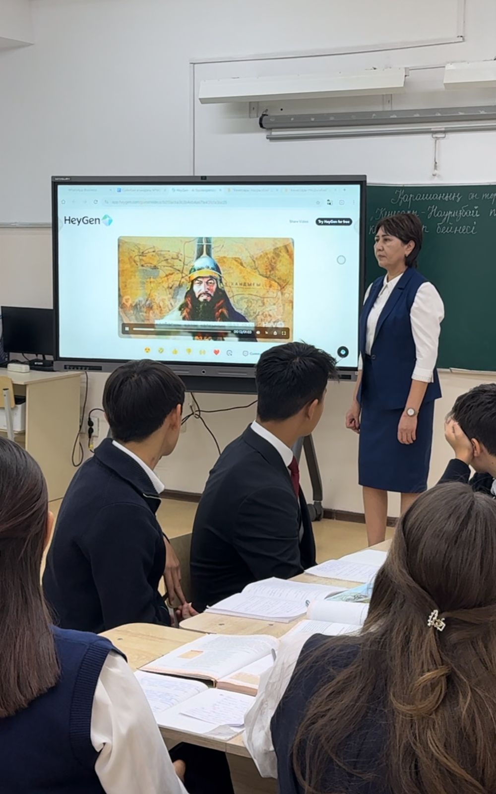 9”А” сыныбында “Кенесары-Наурызбай” поэмасының кейіпкерлер бейнесі тақырыбында ашық сабақ өтті.