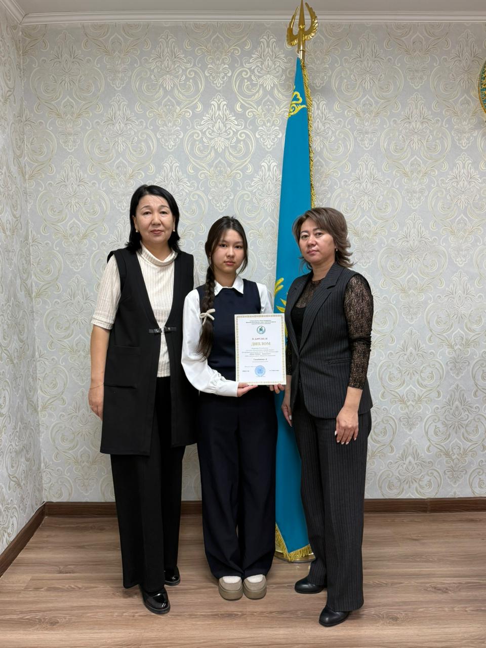 10"В"сынып оқушысы Сахабатова Ботагөз Il Дәрежелі Дипломмен марапатталды.